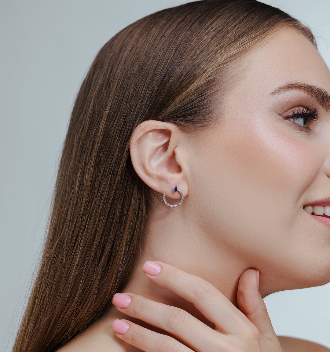 Marquise-Cut Sapphire Earrings