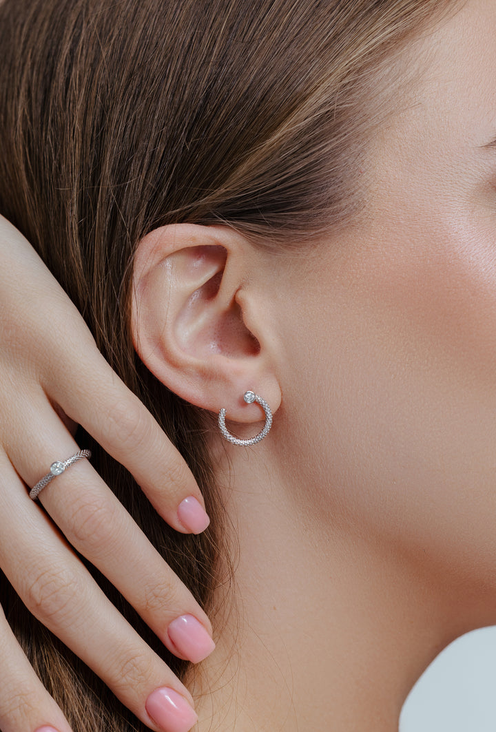 Dotted Diamond Earrings
