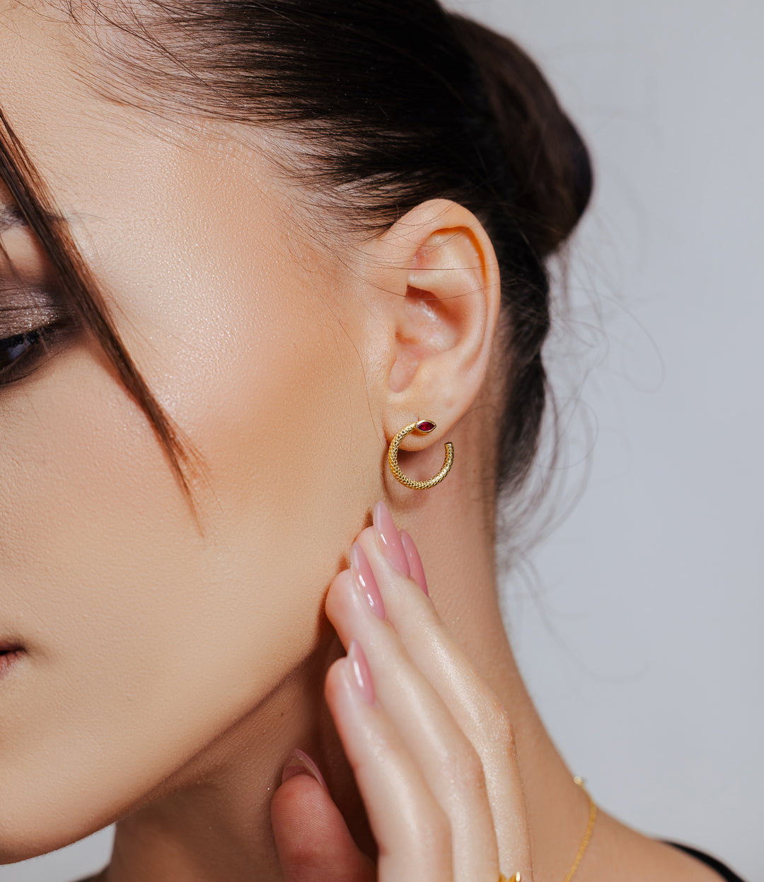 Marquise-Cut Ruby Earrings