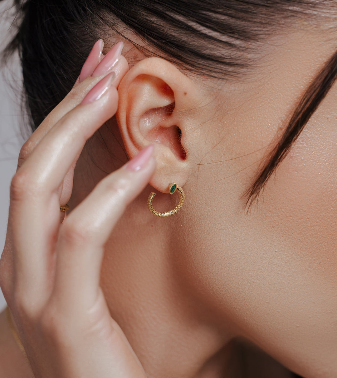 Marquise-Cut Emerald Earrings