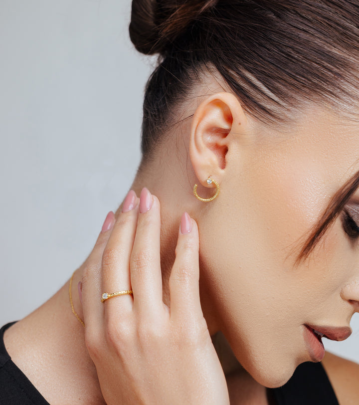 Round Diamond Earrings