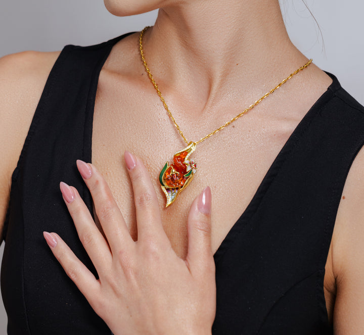 Fiery Bloom Pendant