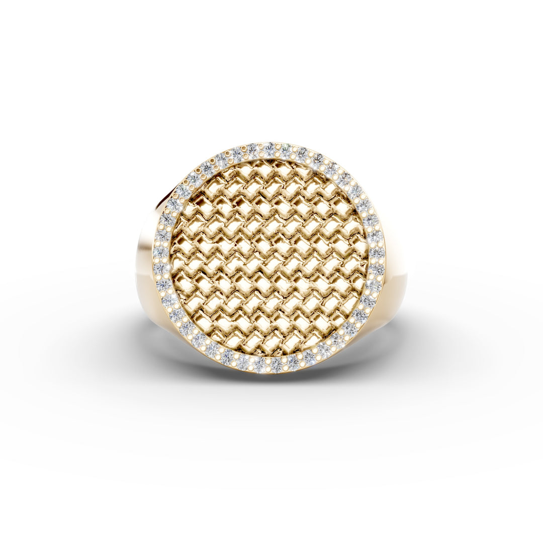 Weave Signet Ring
